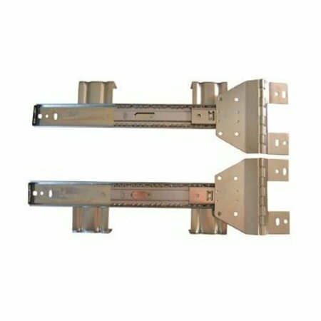 HDL HARDWARE Kv 8050 Flipper Door Slides 14 in. Anochrome 8050PEZ 14